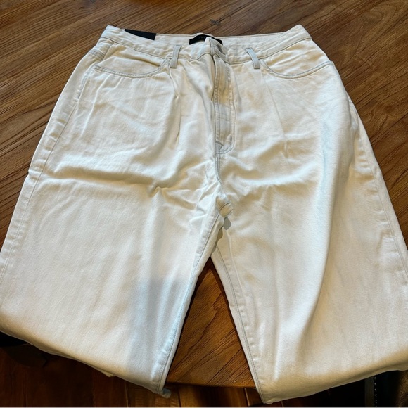 JBrand Womens Pleat Front Peg Vanish Bleached Wash Denim Jean Barrel Leg Cotton - Picture 8 of 14